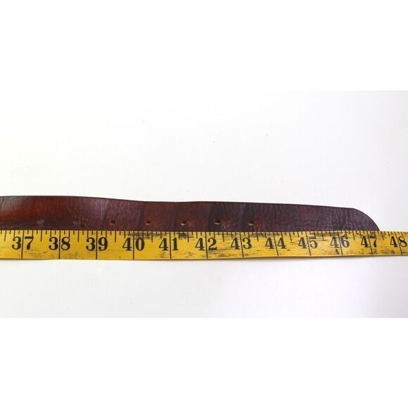 CLASSIC SADDLE BROWN GENUINE LEATHER 1 3/8"Wd CASUAL DRESS MEN'S BELT Sz 40 (R41 - Picture 9 of 11